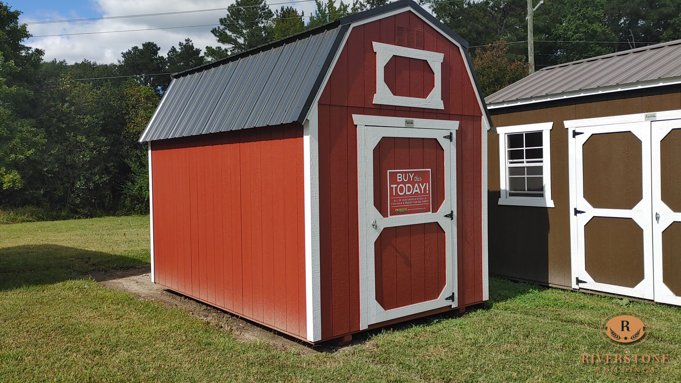8' x 12' Rustic Red Lofted Barn Storage Shed
