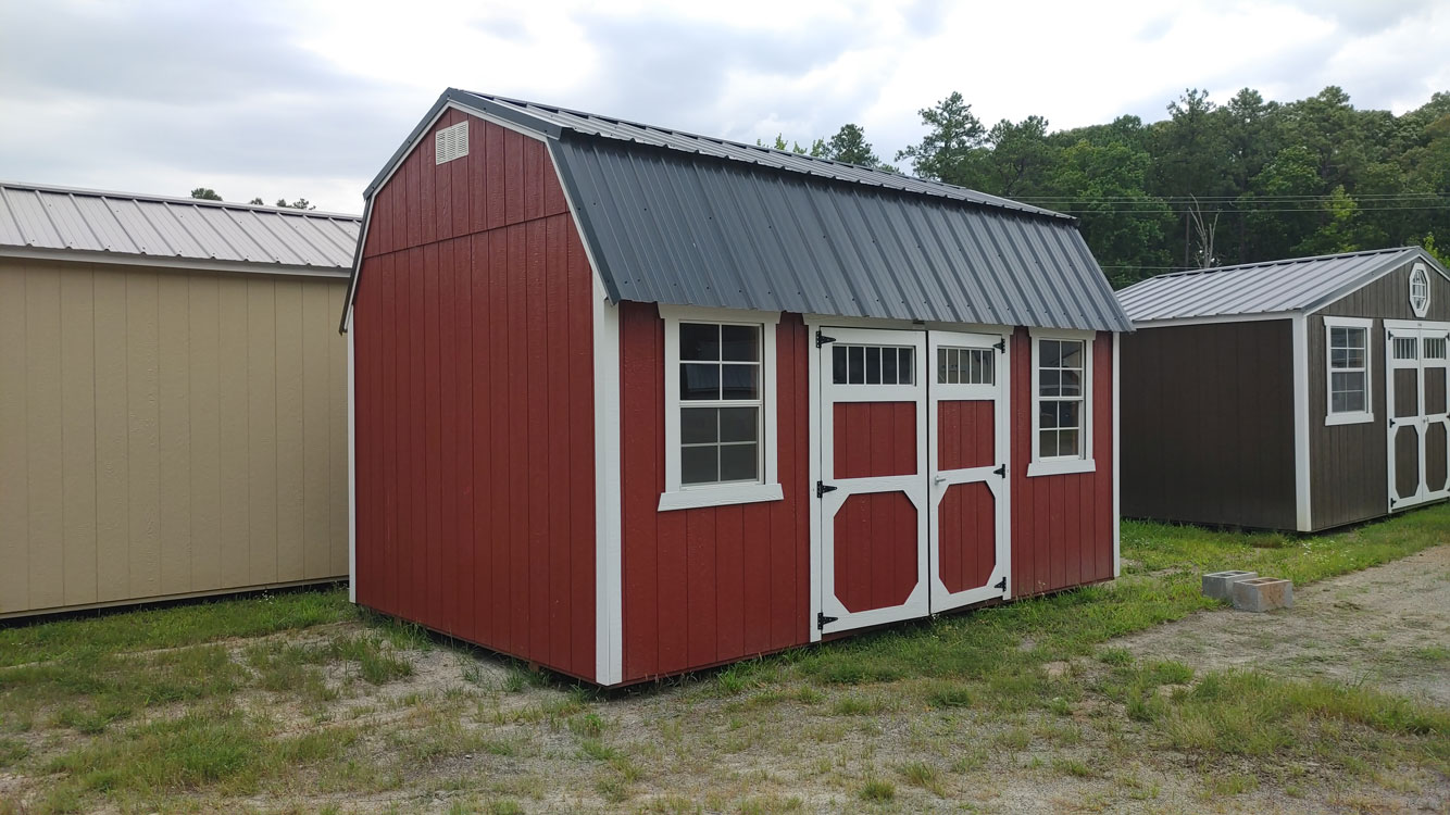 10' x 16' Rustic Red Side Lofted Barn Storage Shed Used Shed