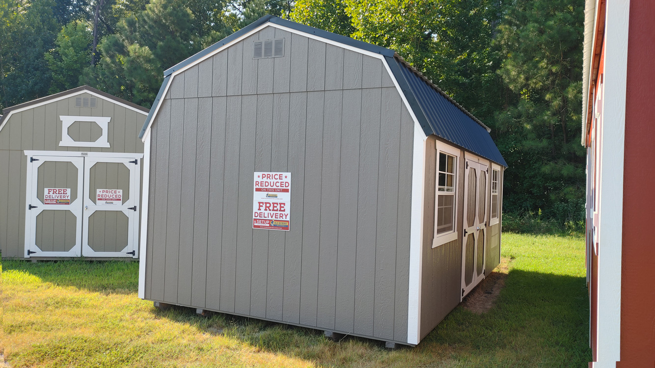 12' x 20' Gauntlet Grey Side Lofted Barn Storage Shed