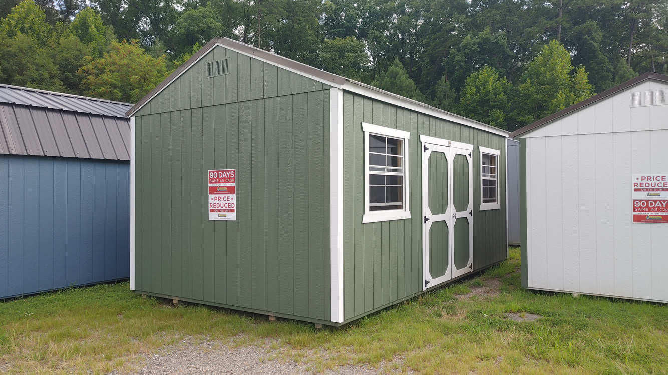 12' x 20' Rosemary Green A-Frame Side Utility Storage Shed