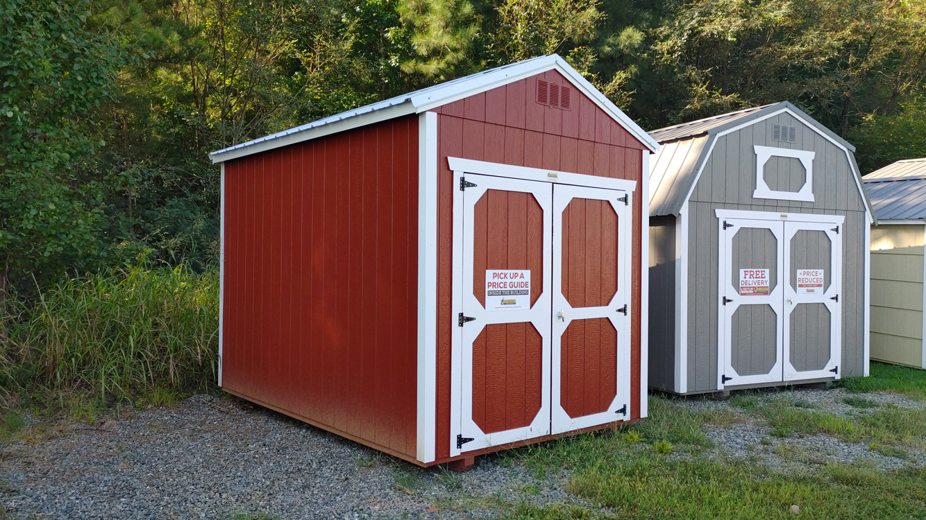 8' x 12' Rustic Red A-Frame Utility Storage Shed