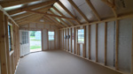 12' x 24' Barn White Lofted Barn Playhouse Storage Shed