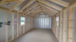 12' x 24' Barn White Lofted Barn Playhouse Storage Shed