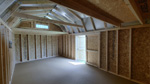 12' x 20' Barn White Side Lofted Barn Storage Shed