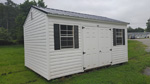 10' x 16' Glacier White A-Frame Side Utility Storage Shed