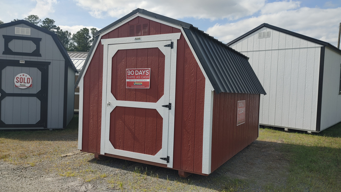 8' x 12' Rustic Red Barn Storage Shed