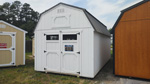 10' x 20' Barn White Lofted Barn Storage Shed