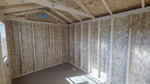 10' x 12' Smoky Blue A-Frame Side Utility Storage Shed