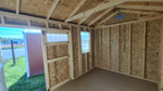 10' x 12' Smoky Blue A-Frame Side Utility Storage Shed