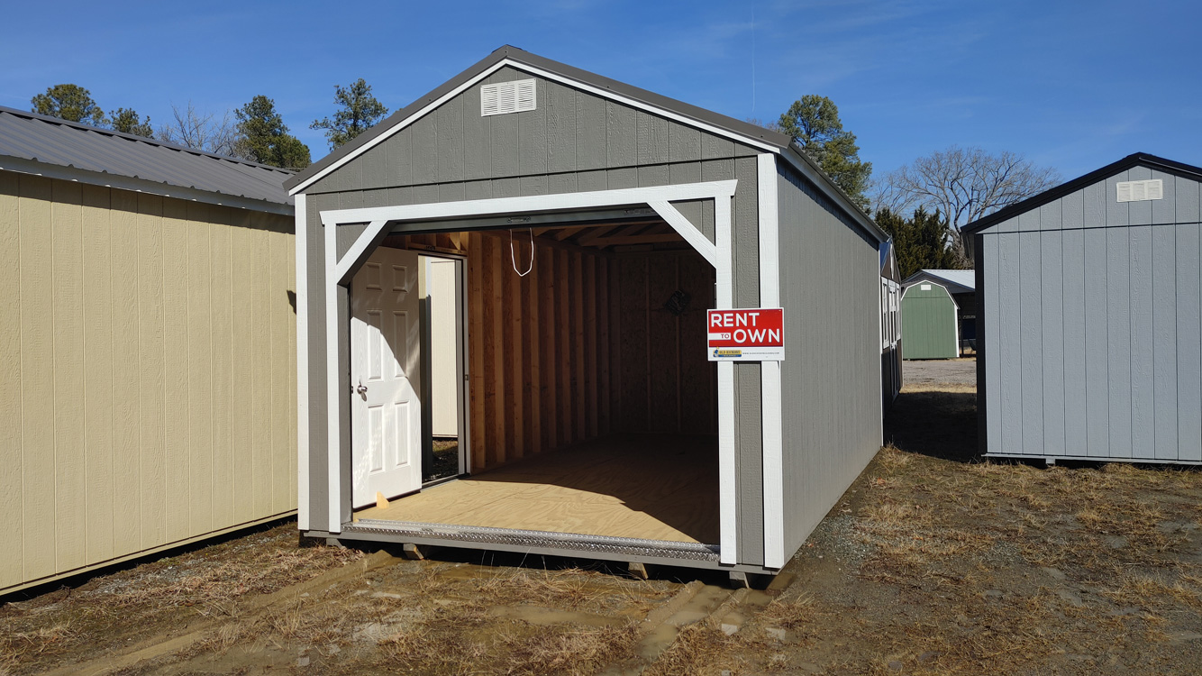 12' x 20' Gauntlet Gray A-Frame Garage Storage Shed