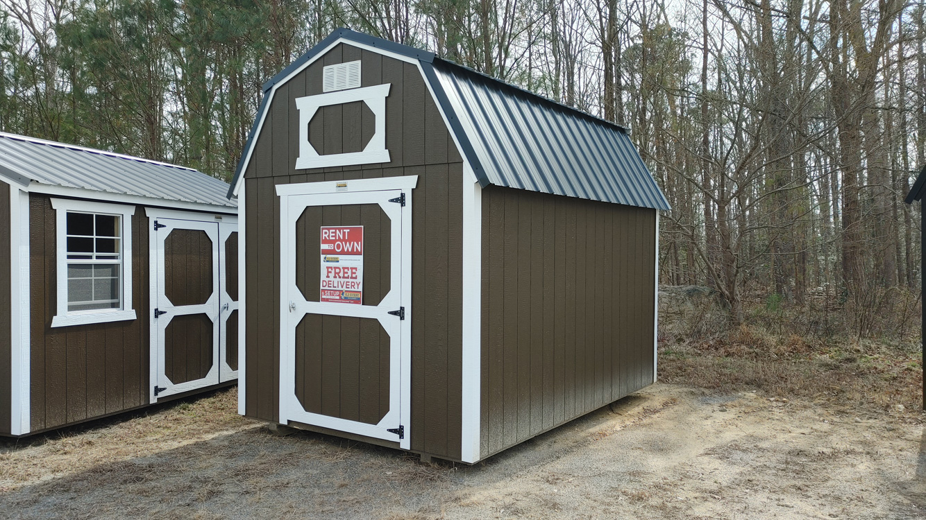 8' x 12' Dark Clove Lofted Barn Storage Shed