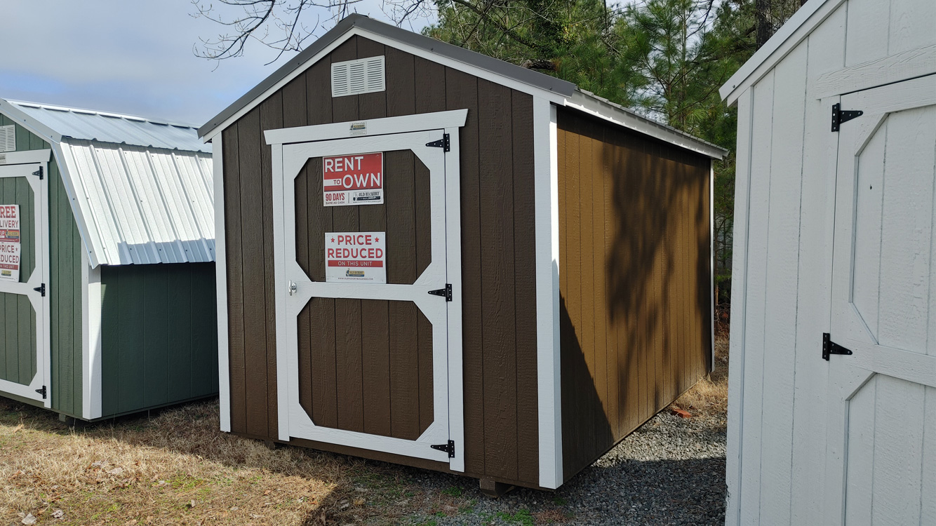 8' x 12' Dark Clove A-Frame Utility Storage Shed