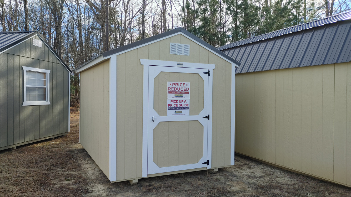 8' x 12' Crewel Tan A-Frame Utility Storage Shed