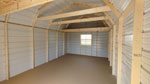 12' x 20' Brite Red Metal Lofted Garage Storage Shed