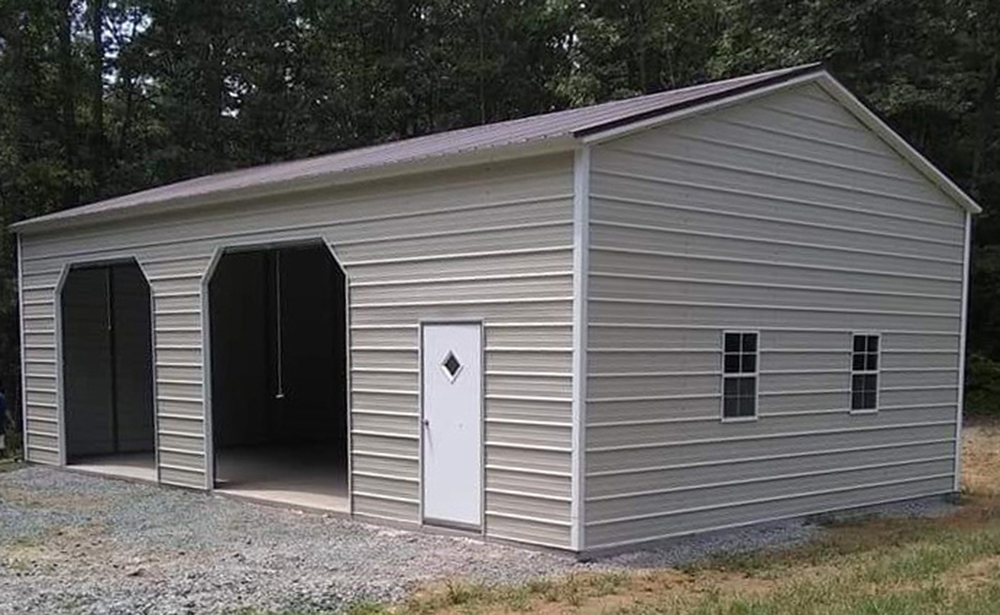 Two Bay Side Entry Garage 12' leg