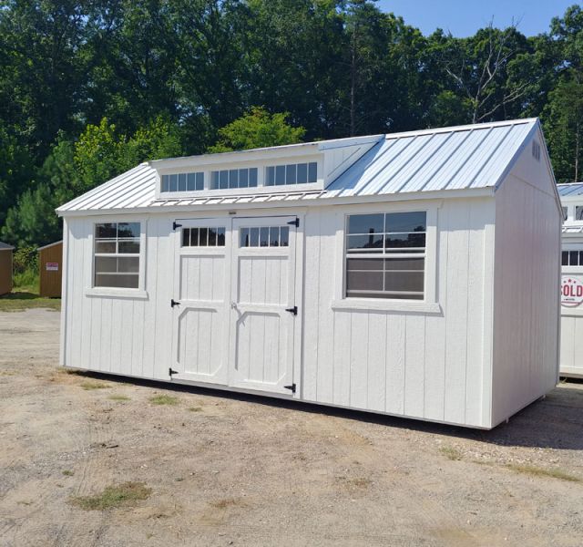 10' x 20' A-Frame Side Utility, with shed dormer